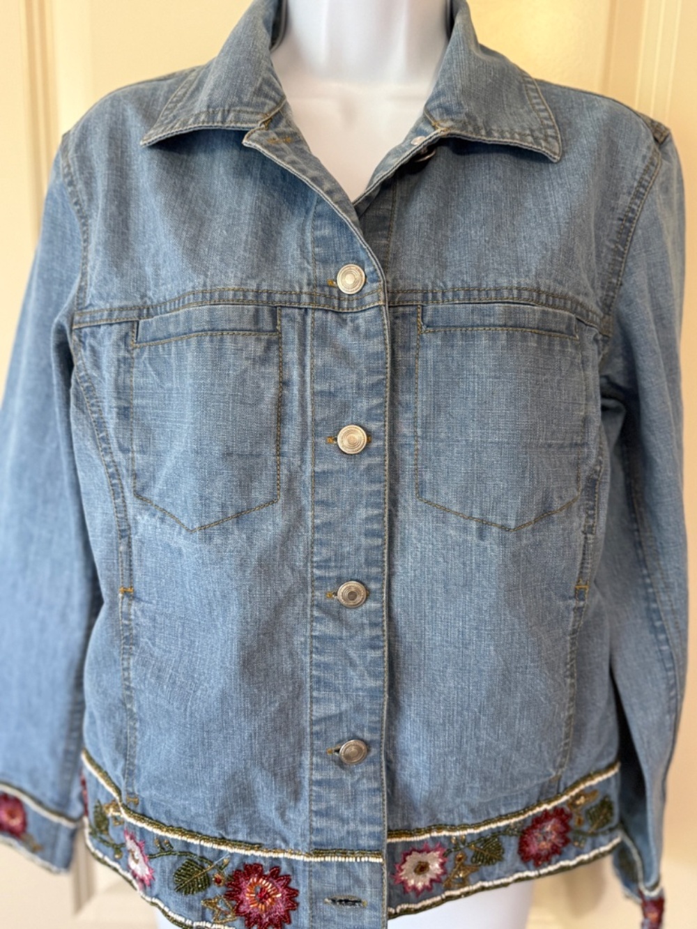 Vintage Van Heusen Jean Jacket size Small - Picture 2 of 11